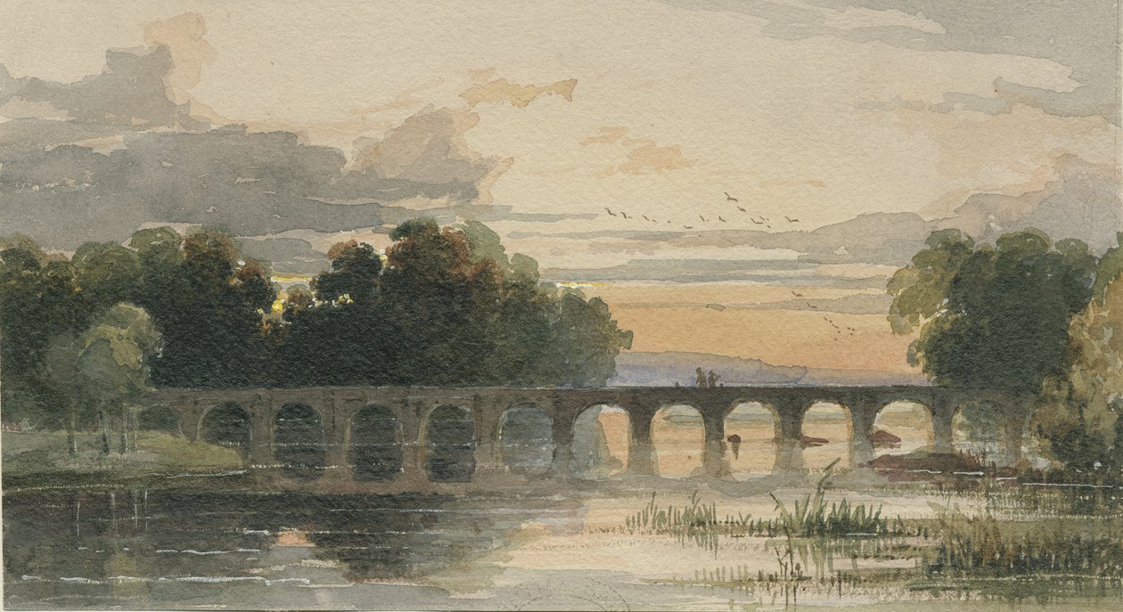 Shugborough Brug door Thomas Peploe Wood