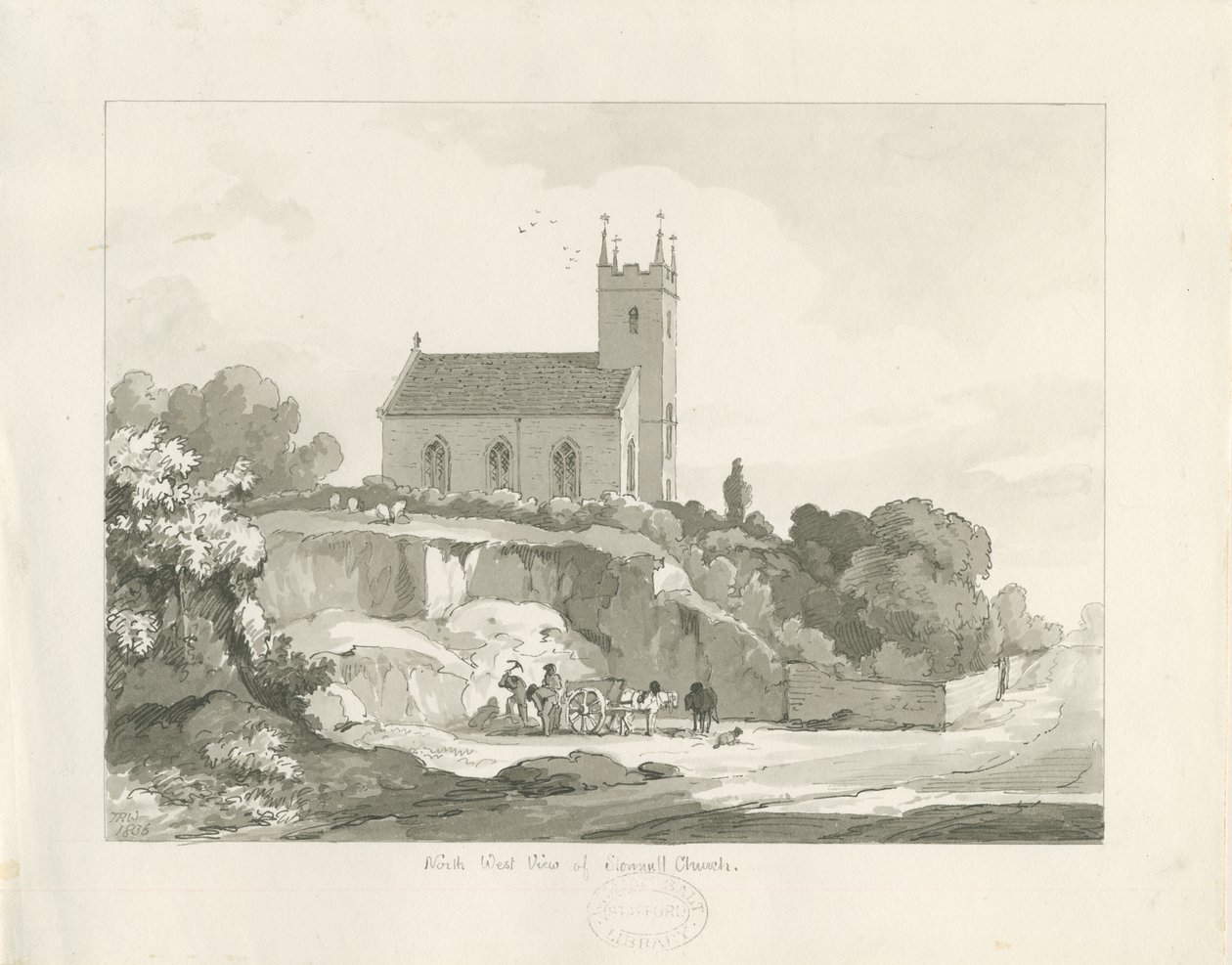 Stonnall Church door Thomas Peploe Wood