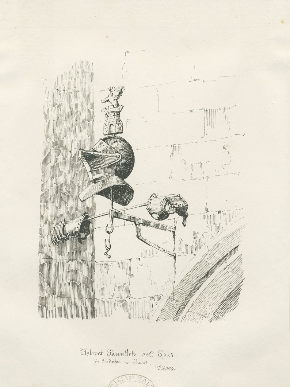 Graf in Biddulph Kerk - William Bowyer door Thomas Peploe Wood
