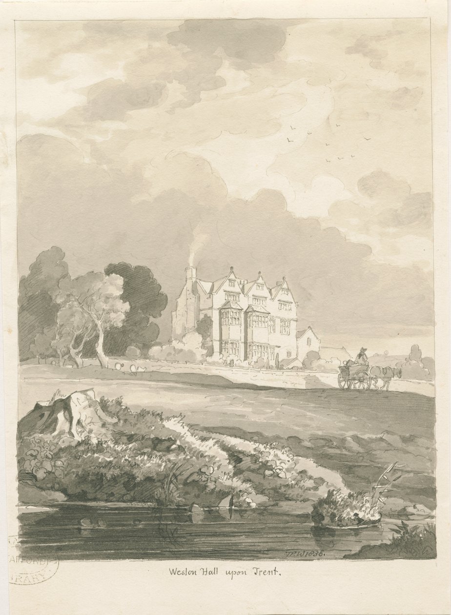 Weston-on-Trent - Hall door Thomas Peploe Wood