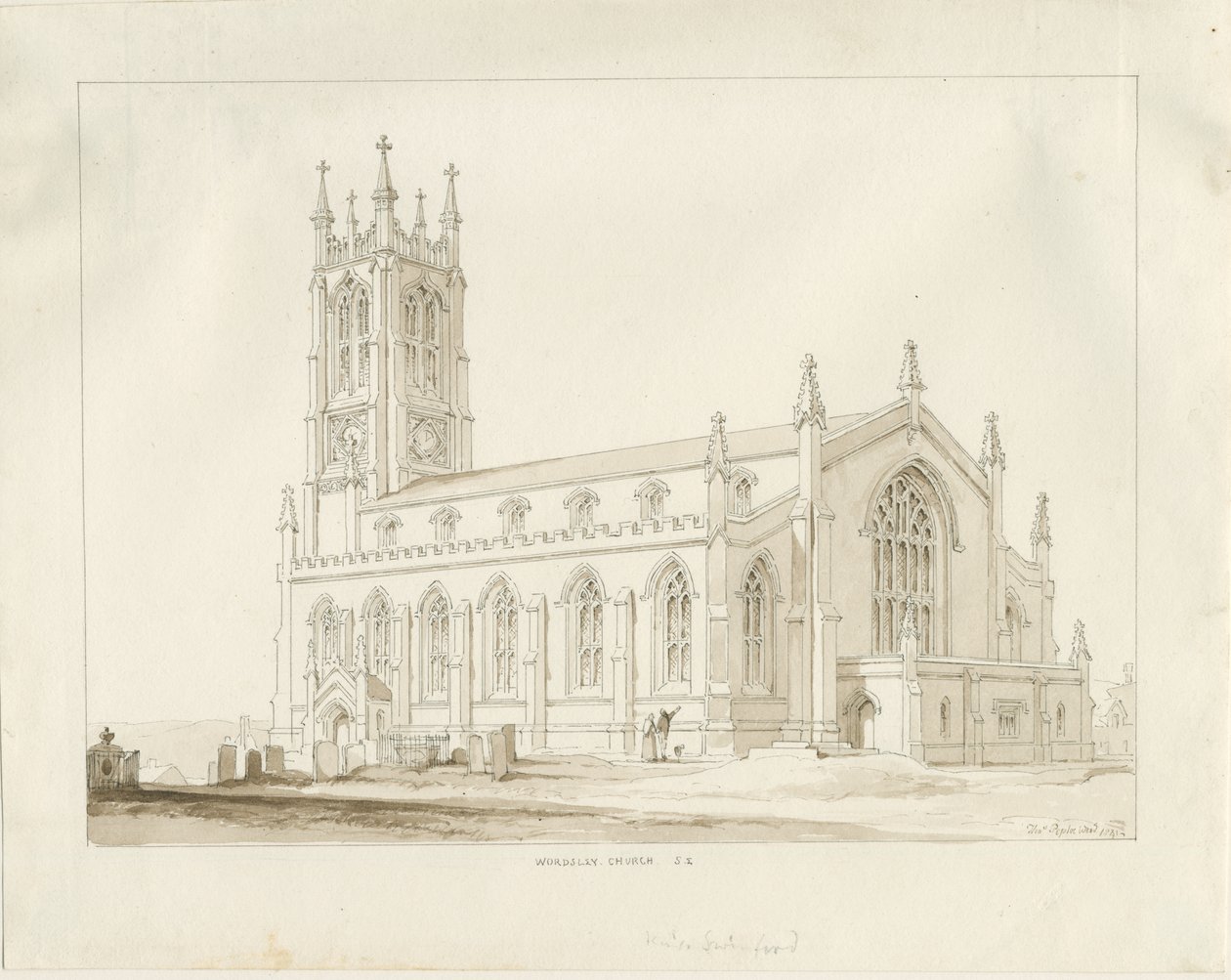 Wordsley Kerk door Thomas Peploe Wood