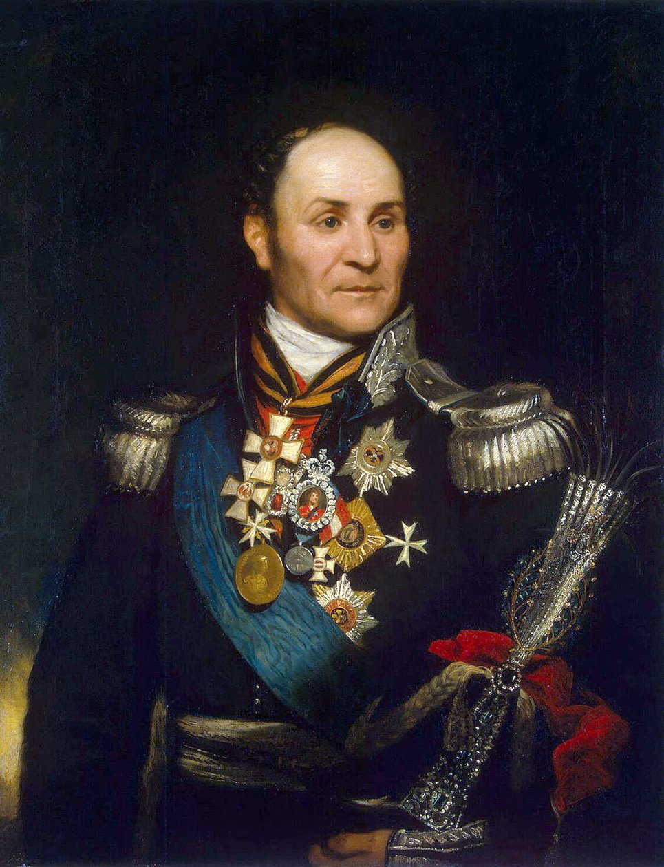 Portret van graaf Matvei Ivanovitsj Platov (1757-1818) door Thomas Phillips