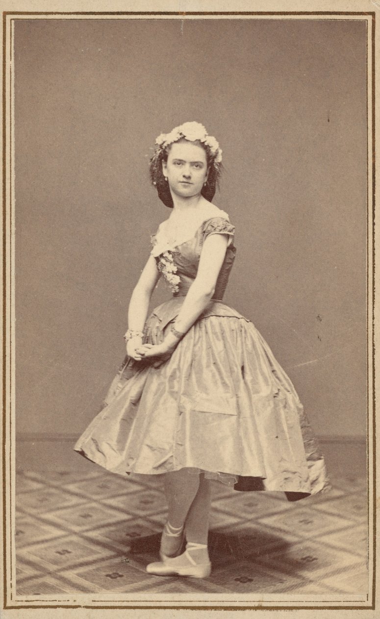 Portret van een balletdanseres,c. 1860 (foto) door Thomas Rice Burnham