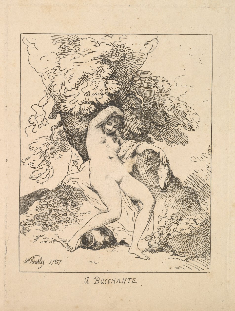 Een Bacchante, 1787 door Thomas Rowlandson