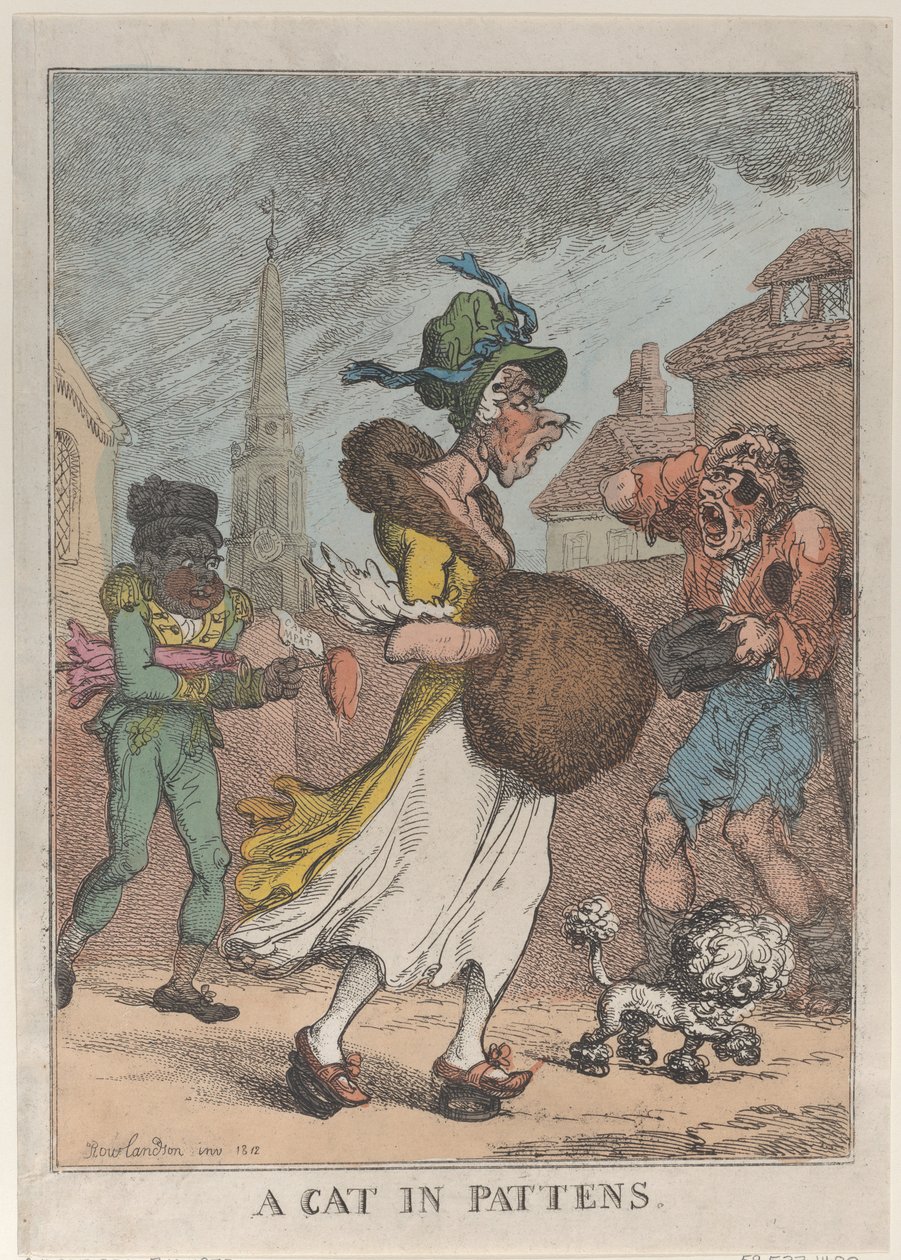 Een Kat in Klompen door Thomas Rowlandson