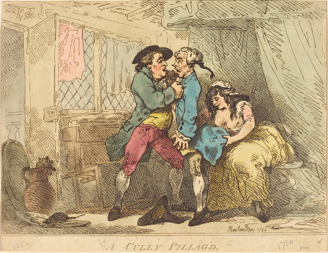 Een geplunderde sul door Thomas Rowlandson
