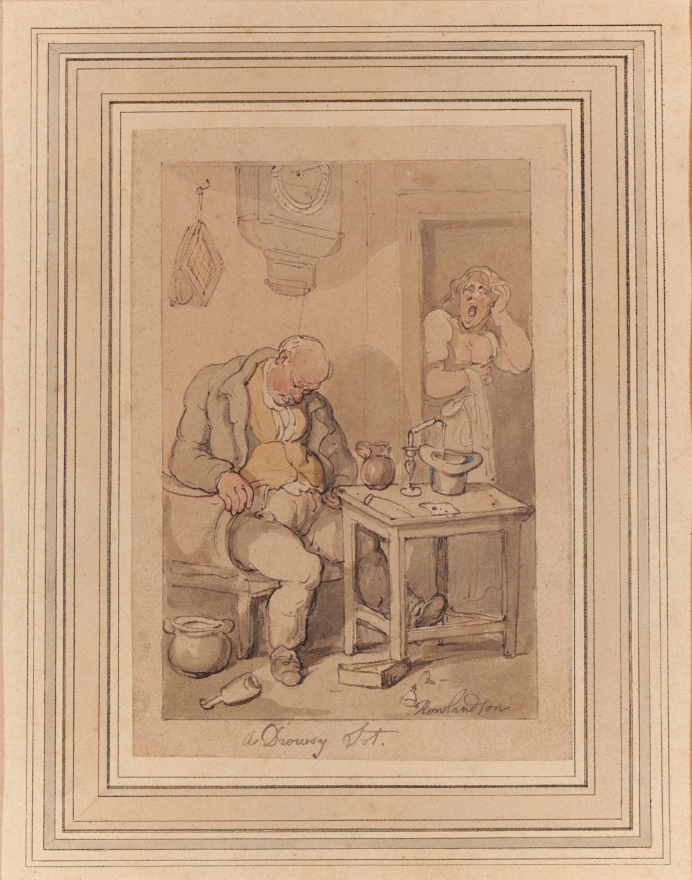 Een Slaperige Zuiplap door Thomas Rowlandson