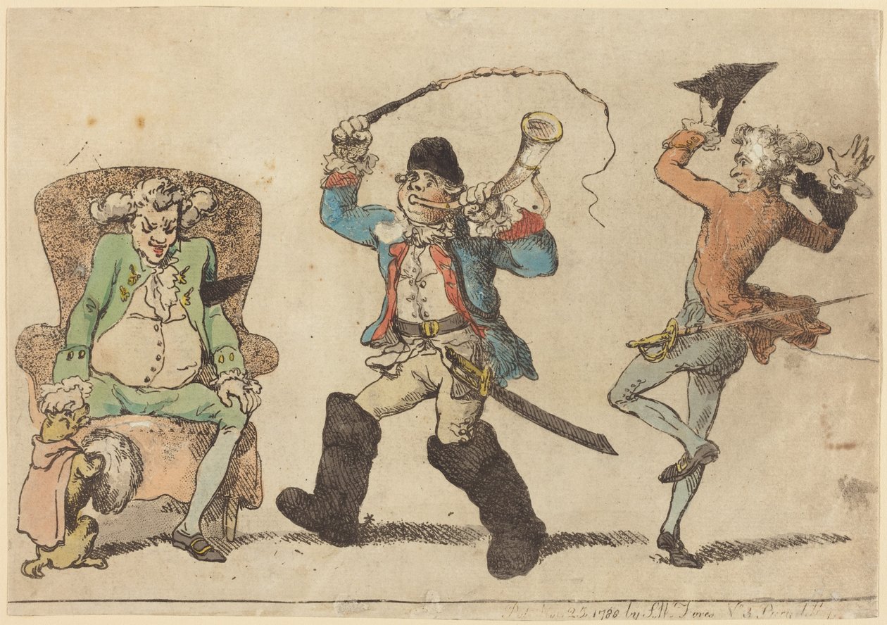 Een Fransman in november door Thomas Rowlandson