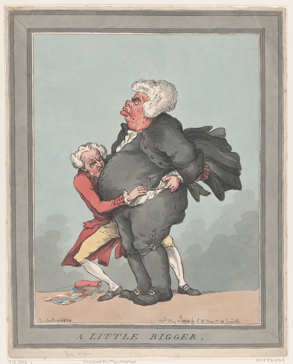 Een Beetje Groter door Thomas Rowlandson