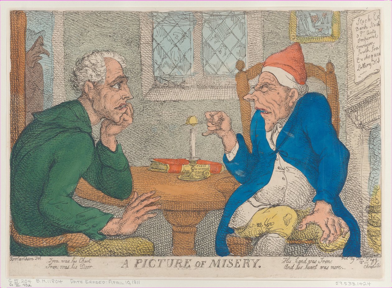Een beeld van ellende, 10 april 1811 door Thomas Rowlandson
