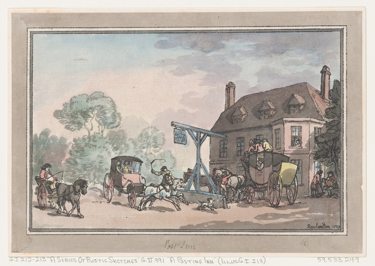 A Posting Inn door Thomas Rowlandson