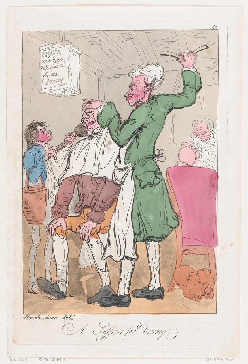 Een Lijder voor Fatsoen door Thomas Rowlandson