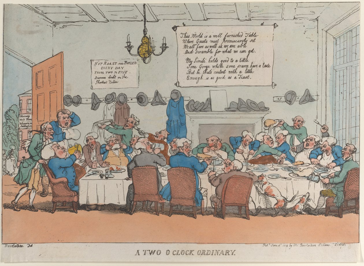 Een Twee Uur Gewoonte, 4 juni 1811 door Thomas Rowlandson
