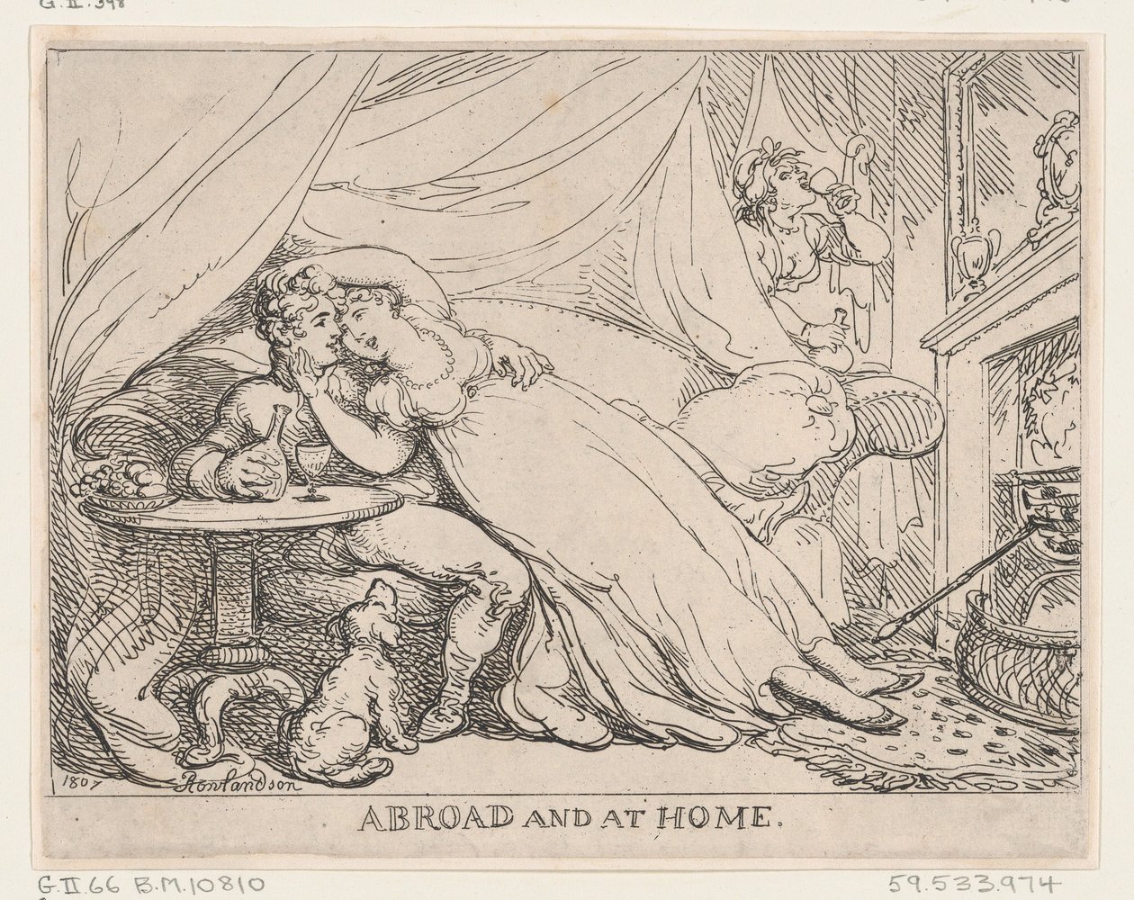In het buitenland en thuis, 28 februari 1807 door Thomas Rowlandson