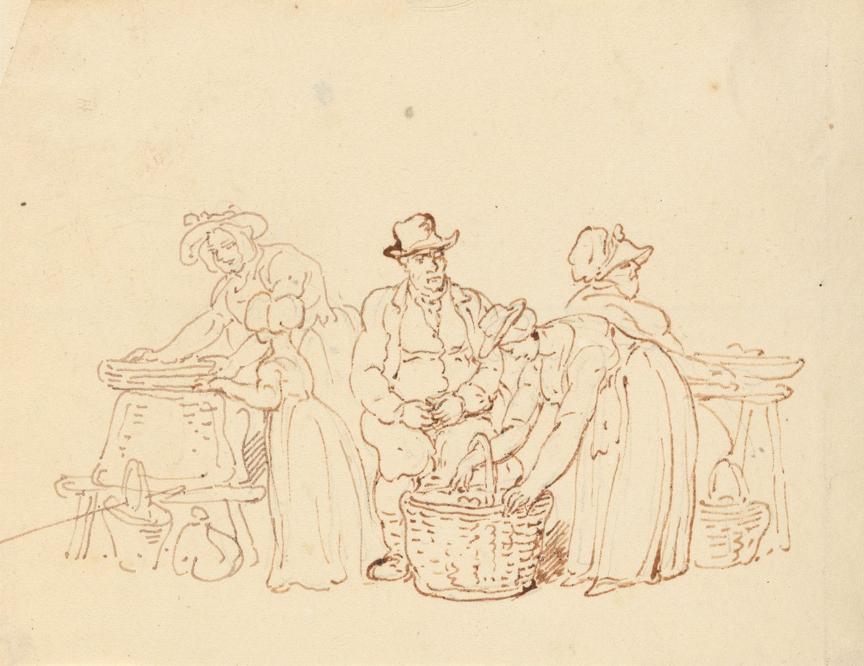 Albumtekening door Thomas Rowlandson