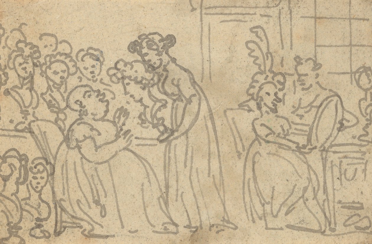 Albumtekening door Thomas Rowlandson