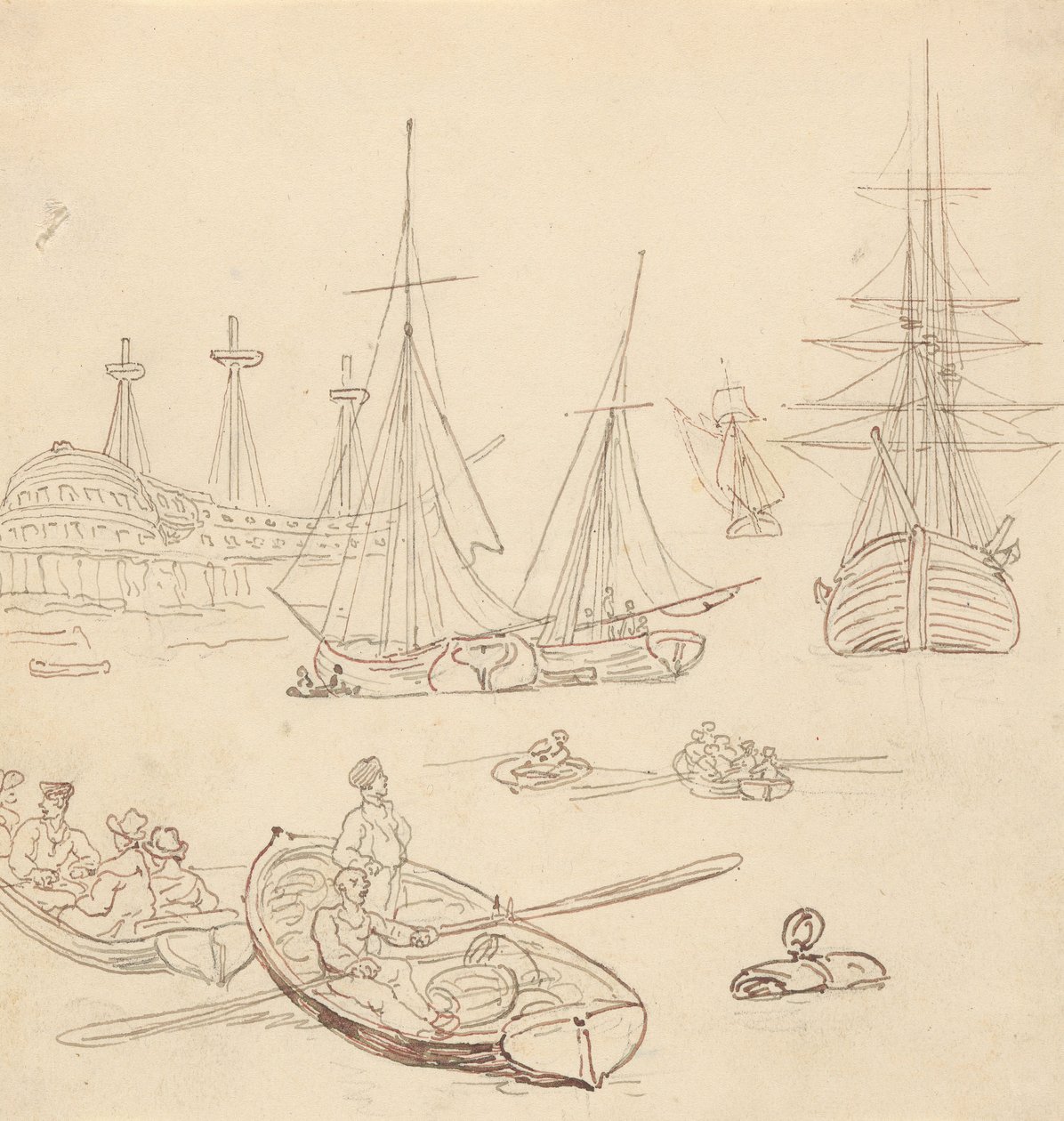 Albumtekening door Thomas Rowlandson