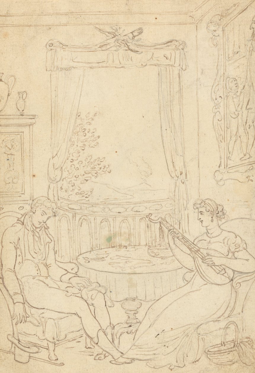Albumtekening door Thomas Rowlandson