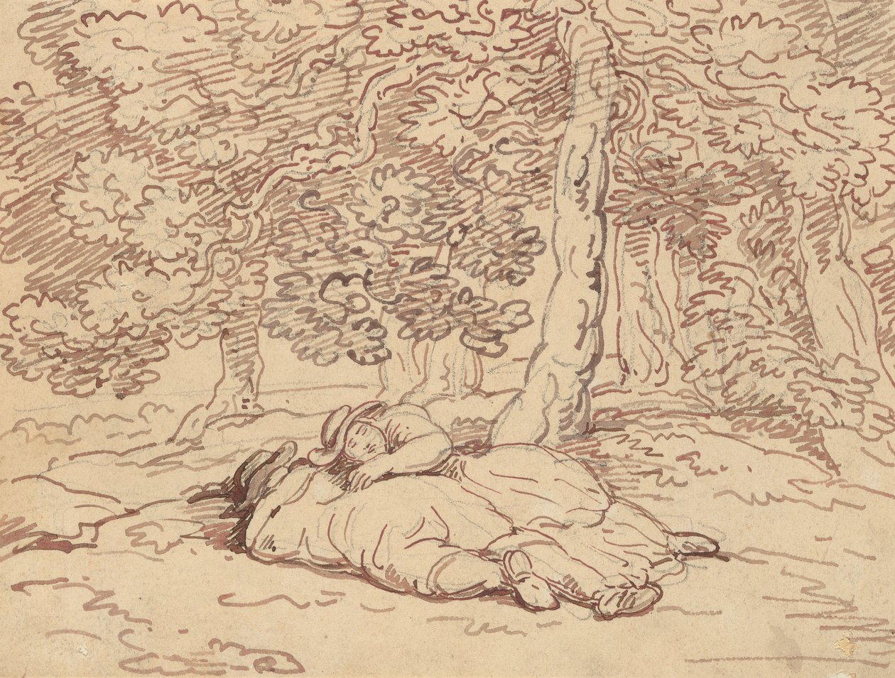 Albumtekening door Thomas Rowlandson