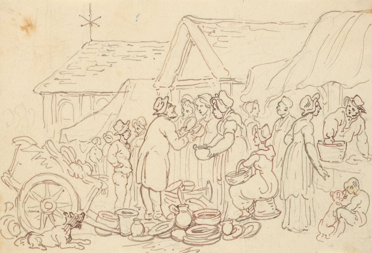 Albumtekening door Thomas Rowlandson