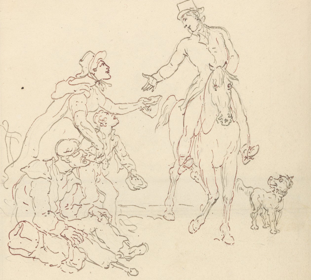 Albumtekening door Thomas Rowlandson