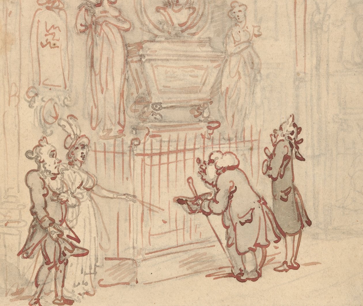 Albumtekening door Thomas Rowlandson