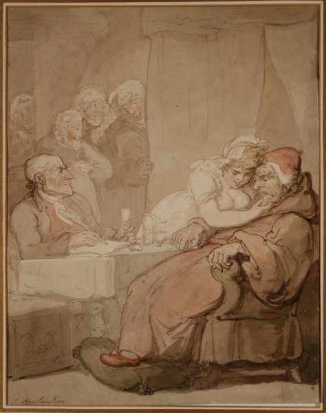 Een oog op het testament door Thomas Rowlandson