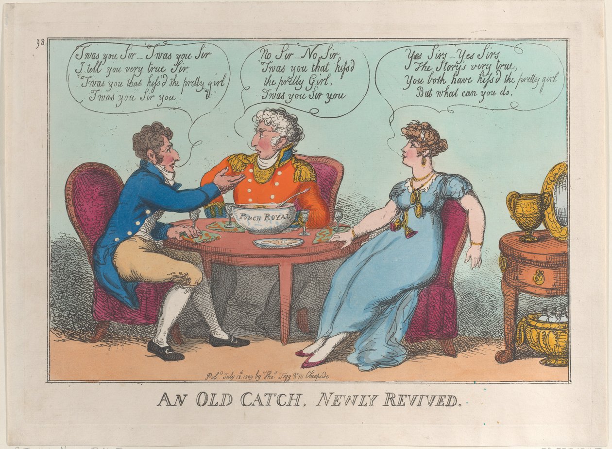 Een oude vangst, nieuw leven ingeblazen door Thomas Rowlandson