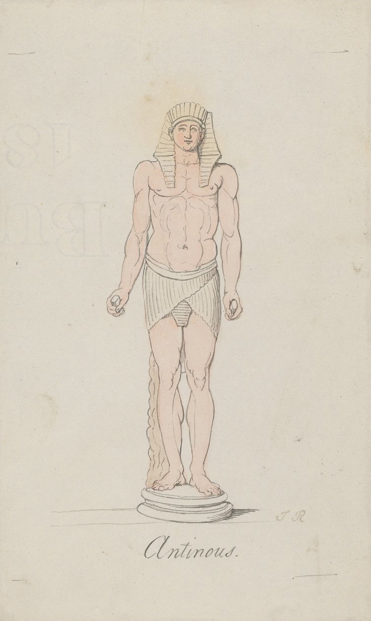 Antinoüs als Osiris door Thomas Rowlandson