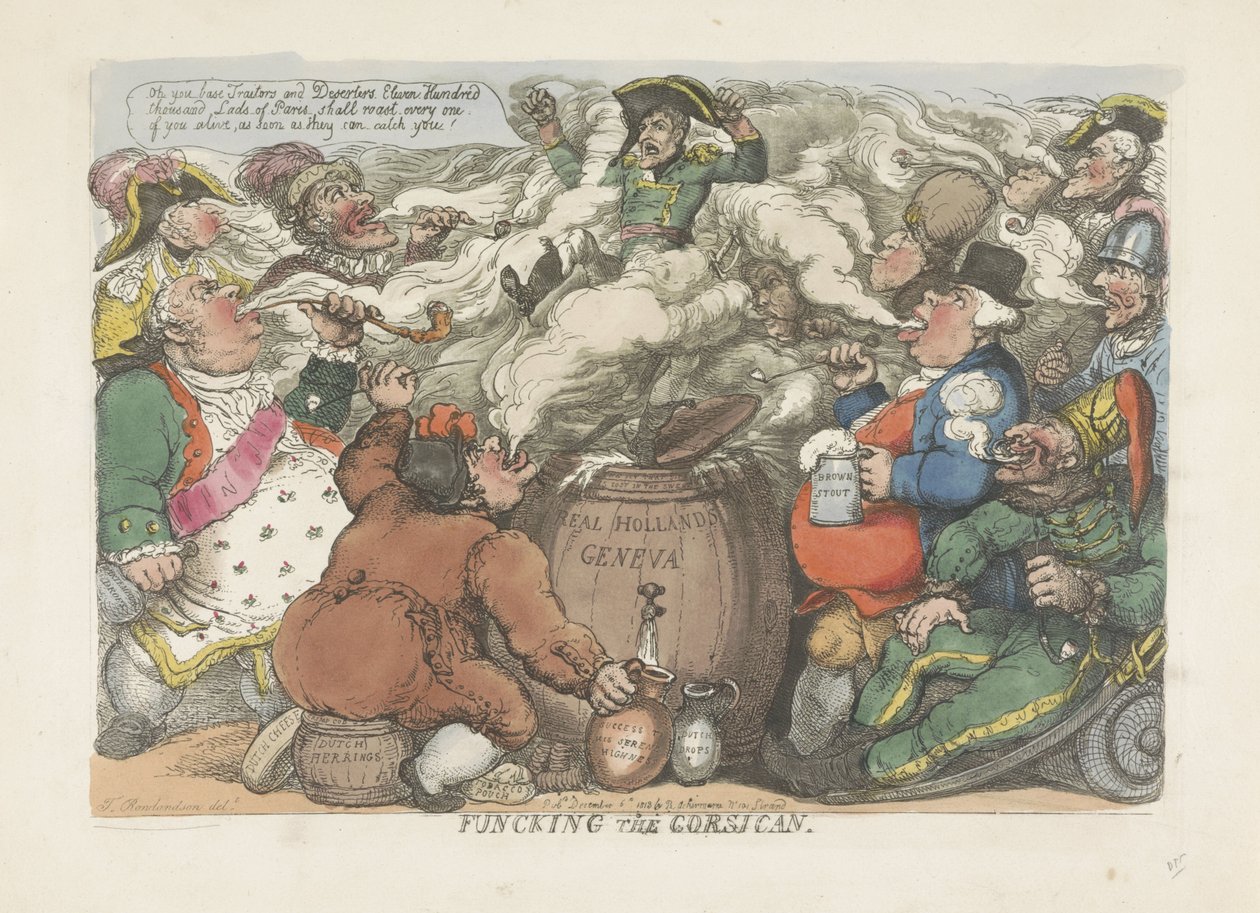 Beroking van de Corsicaan, 1813 door Thomas Rowlandson