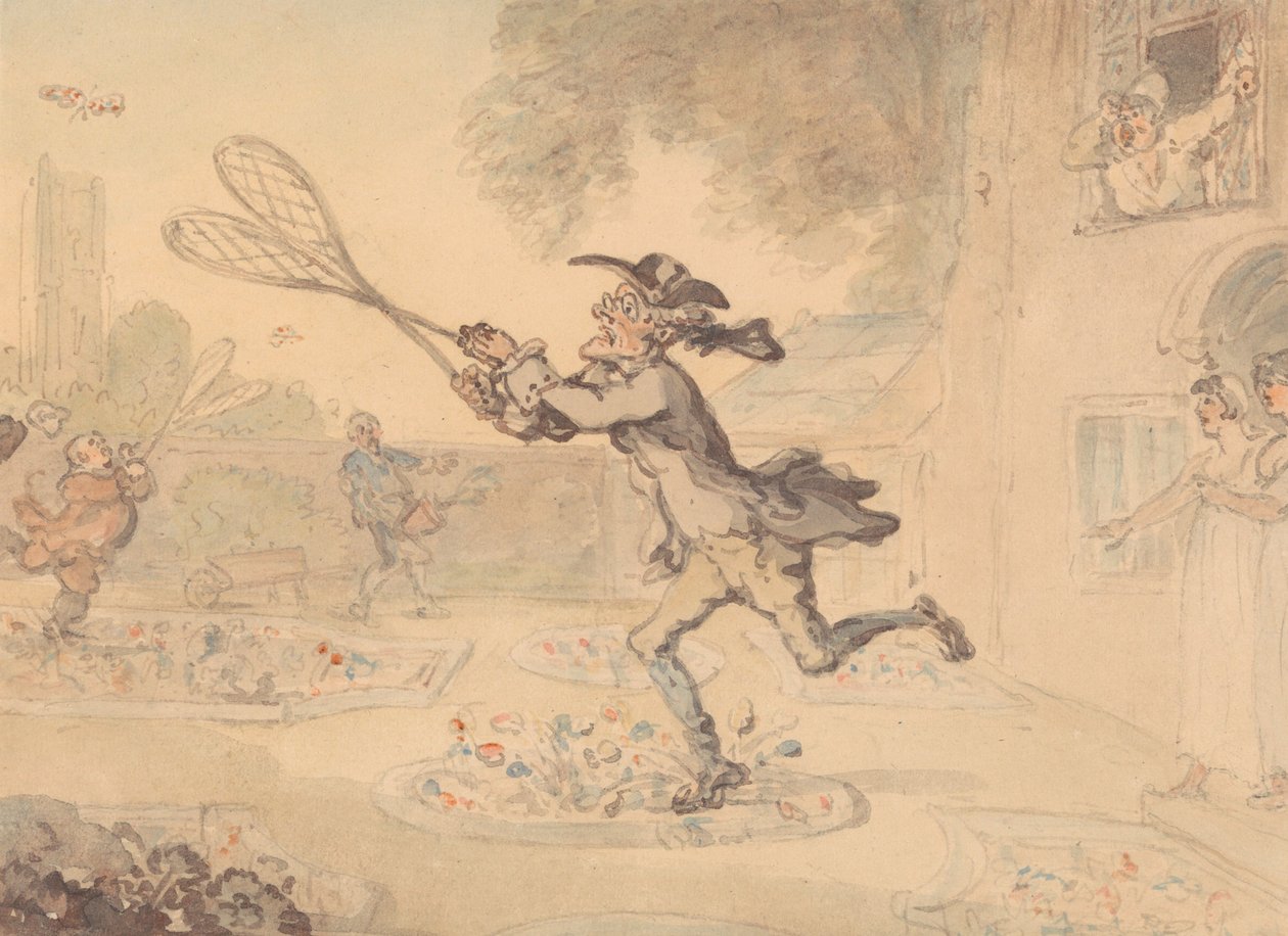 Vlinders zoeken door Thomas Rowlandson