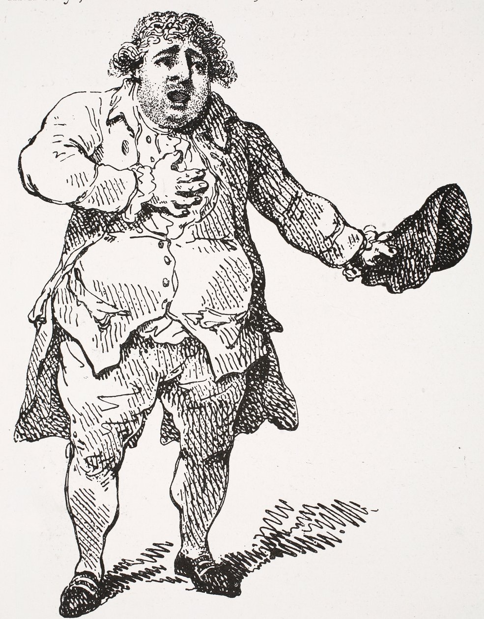 Charles James Fox als Demosthenes, illustratie uit 