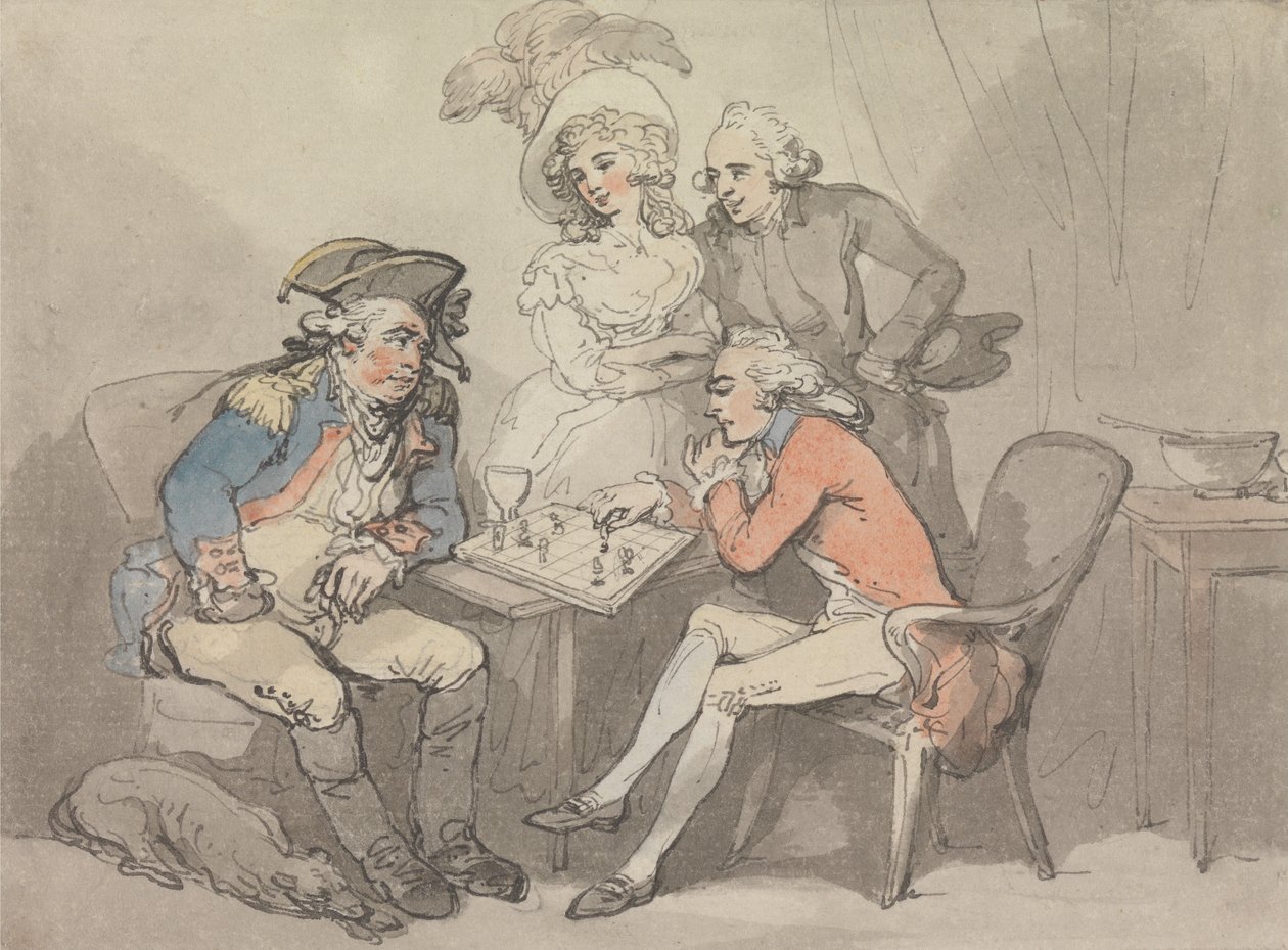 Schaakmat door Thomas Rowlandson