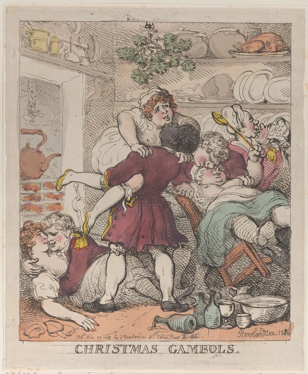 Kerstspelletjes, 30 november 1812 door Thomas Rowlandson