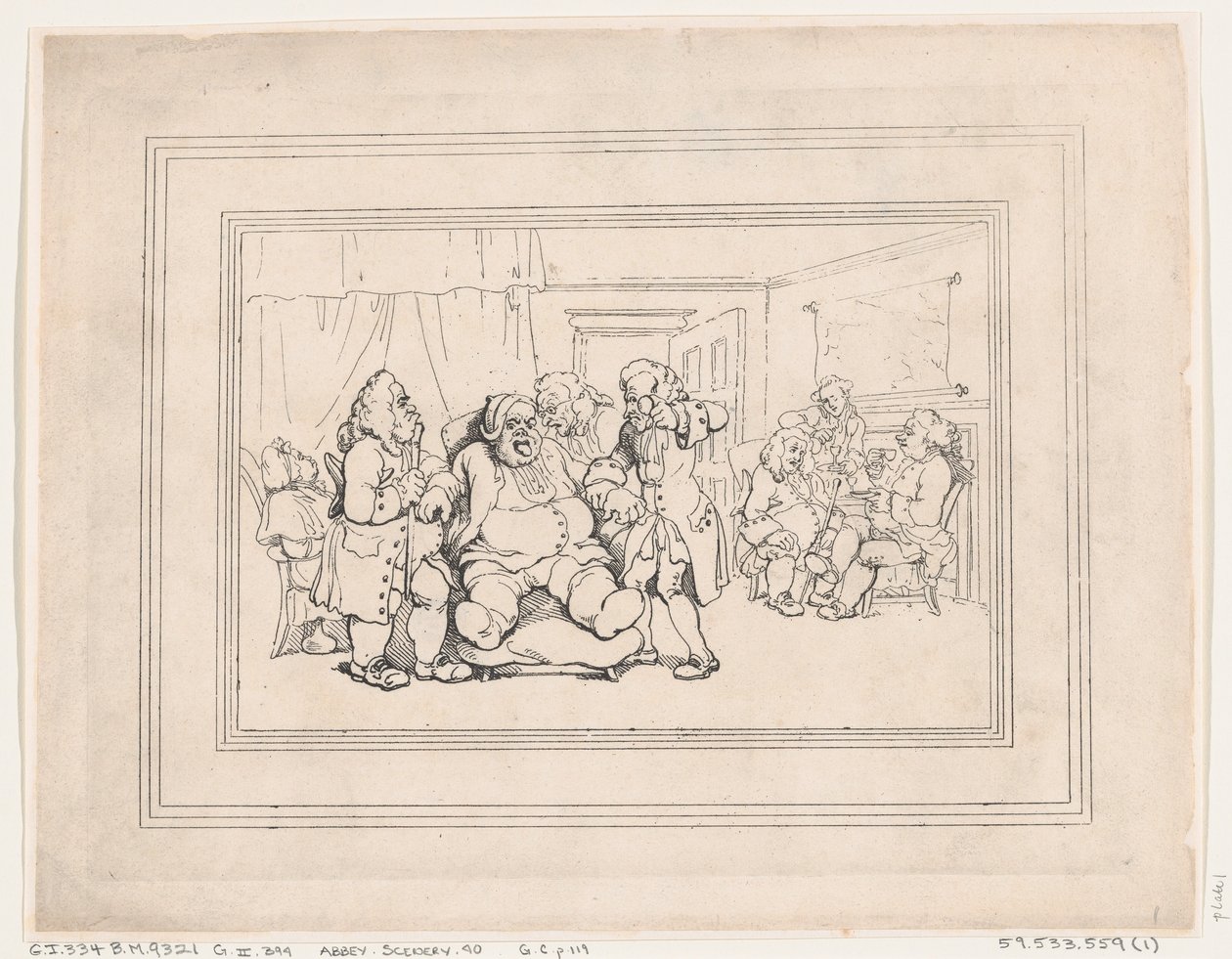 Comforts of Bath, Plaat 1, 6 januari 1798 door Thomas Rowlandson