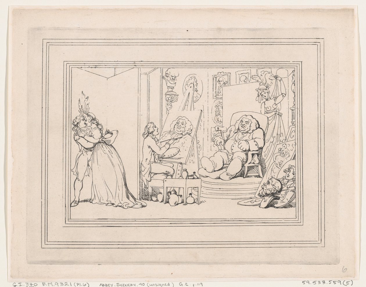 Comforts of Bath, Plaat 6, 6 januari 1798 door Thomas Rowlandson