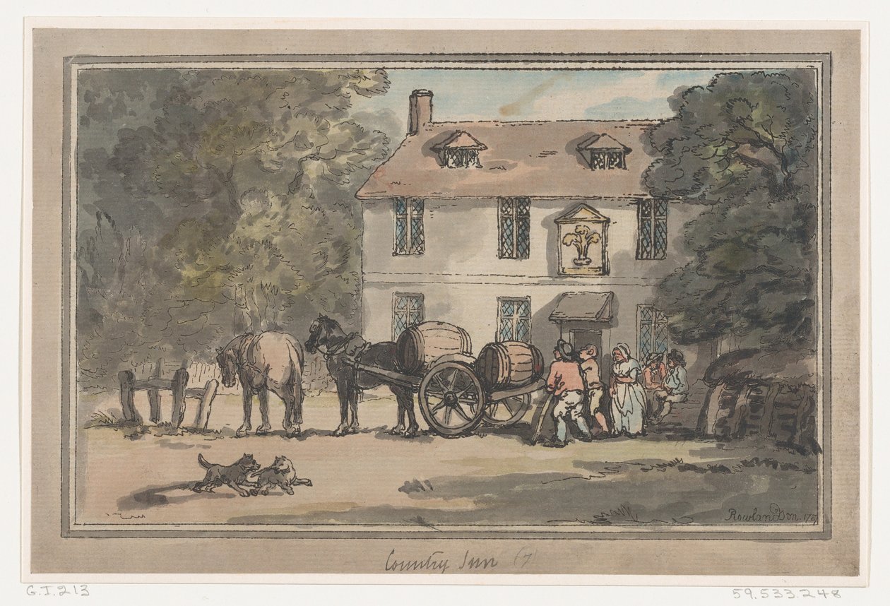 Landelijke herberg door Thomas Rowlandson