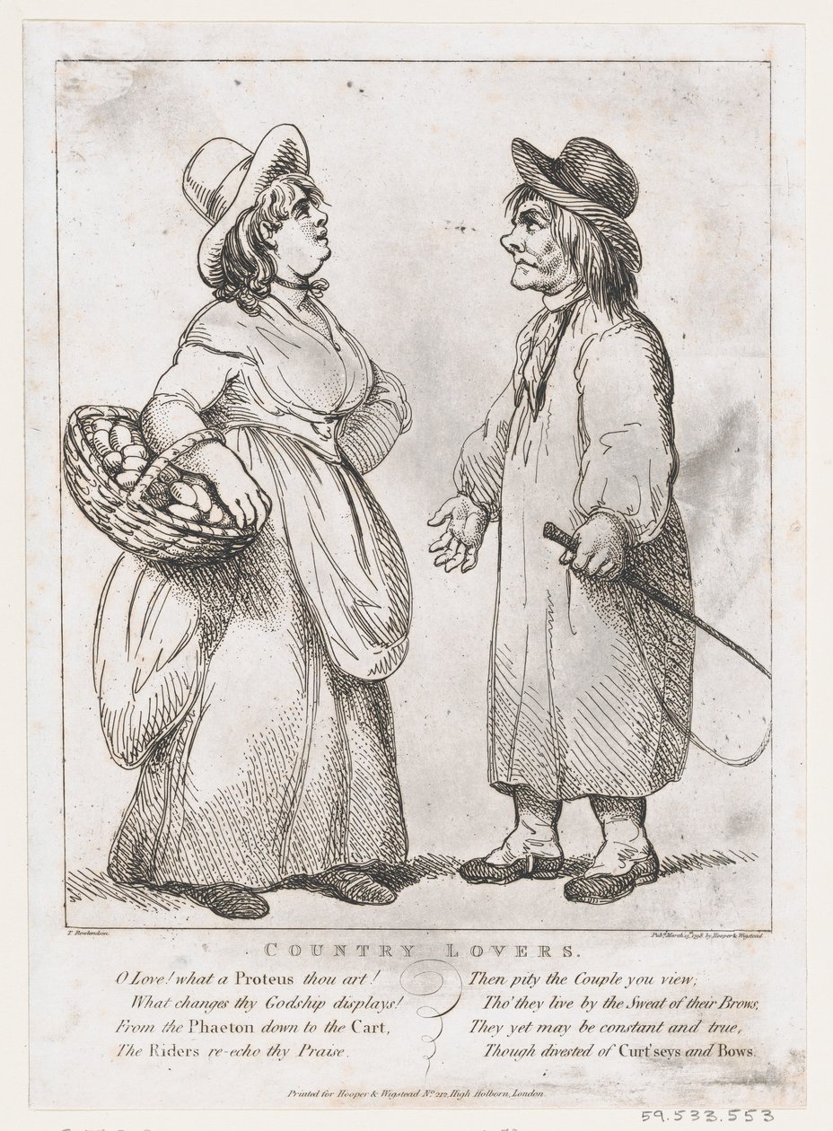 Plattelandsliefhebbers door Thomas Rowlandson