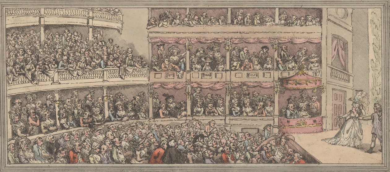 Covent Garden Theatre, 1792 door Thomas Rowlandson