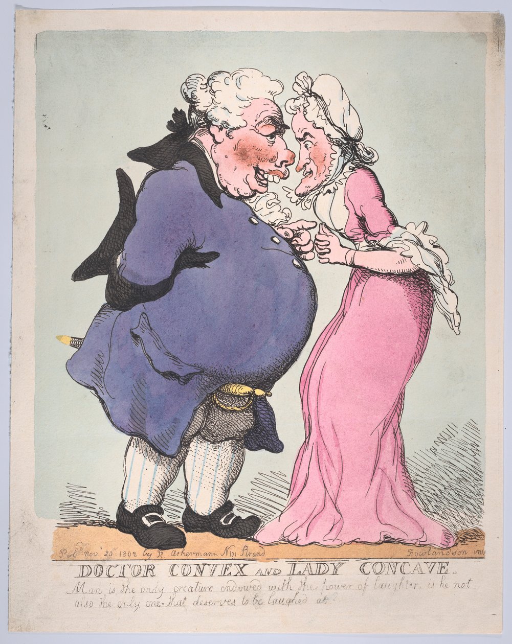 Doctor Convex en Lady Concave, 20 november 1802 door Thomas Rowlandson
