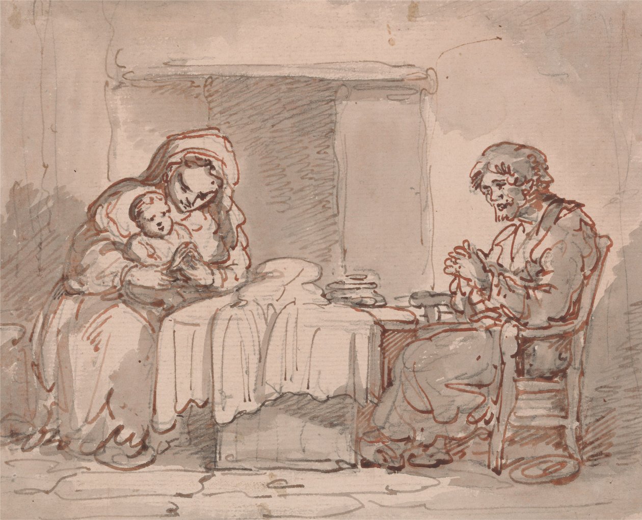 Interieur door Thomas Rowlandson