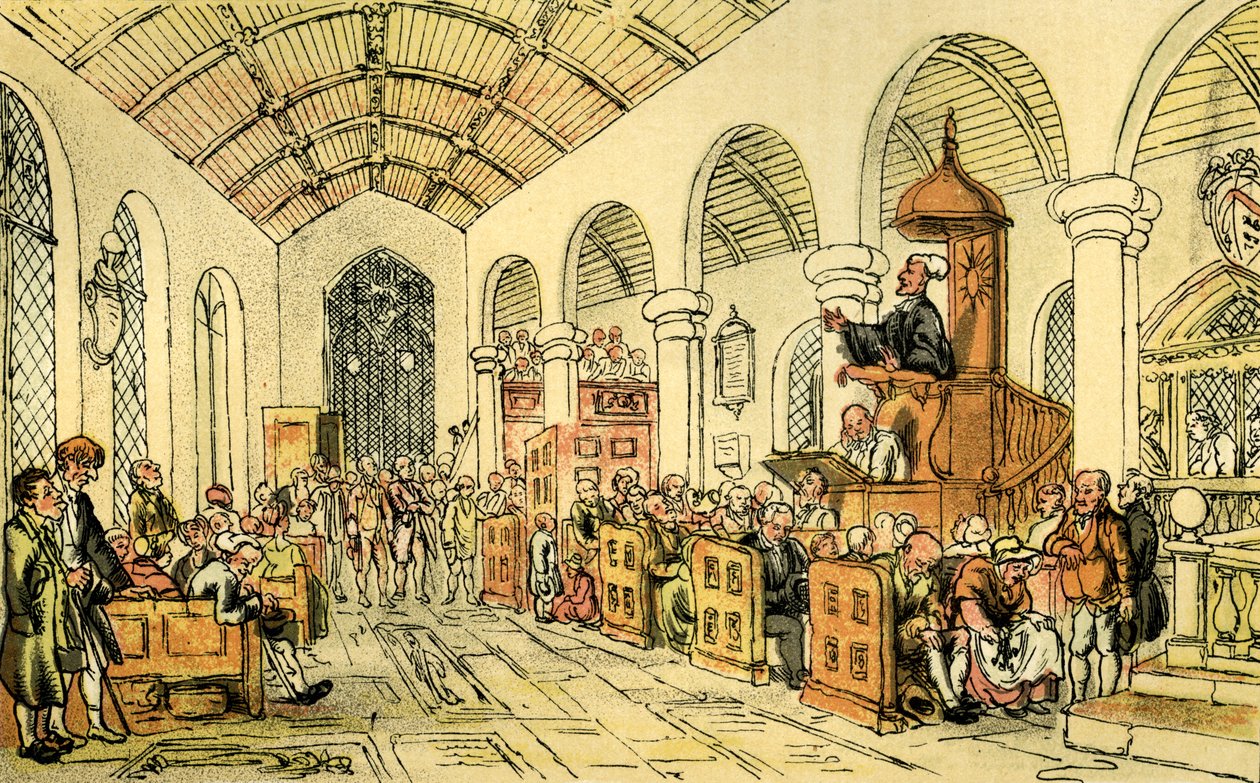 Dr. Syntax predikt door Thomas Rowlandson