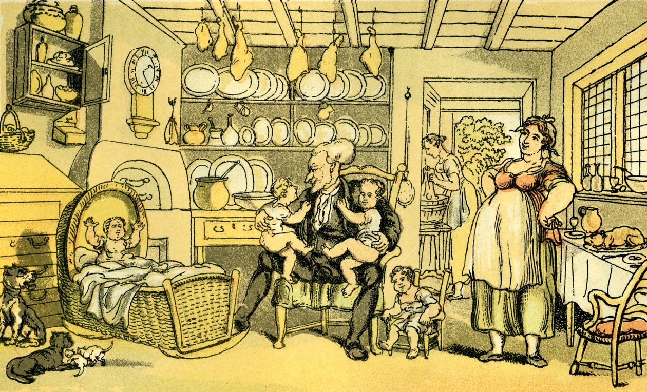 Dr Syntax werd verpleegster door Thomas Rowlandson