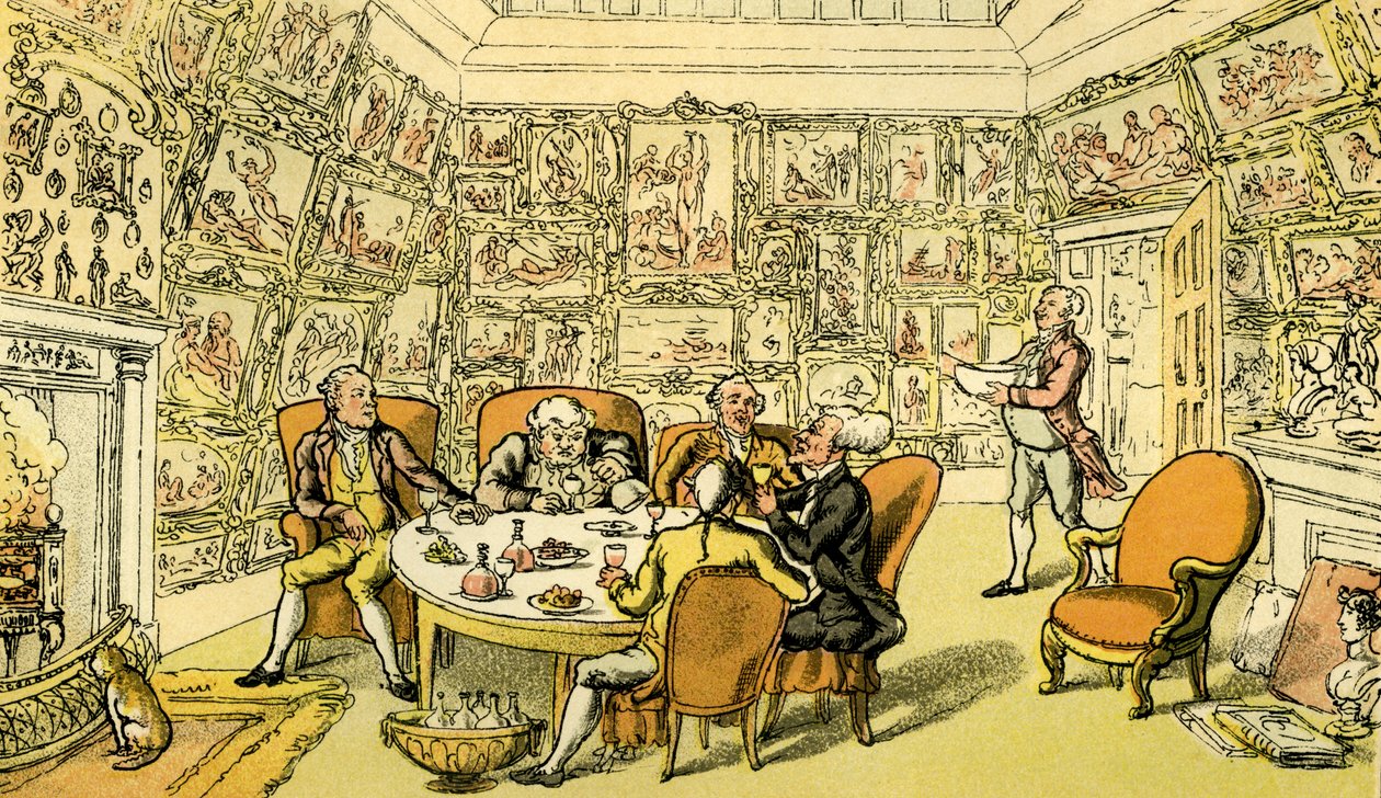 Dr. Syntax met mijnheer door Thomas Rowlandson
