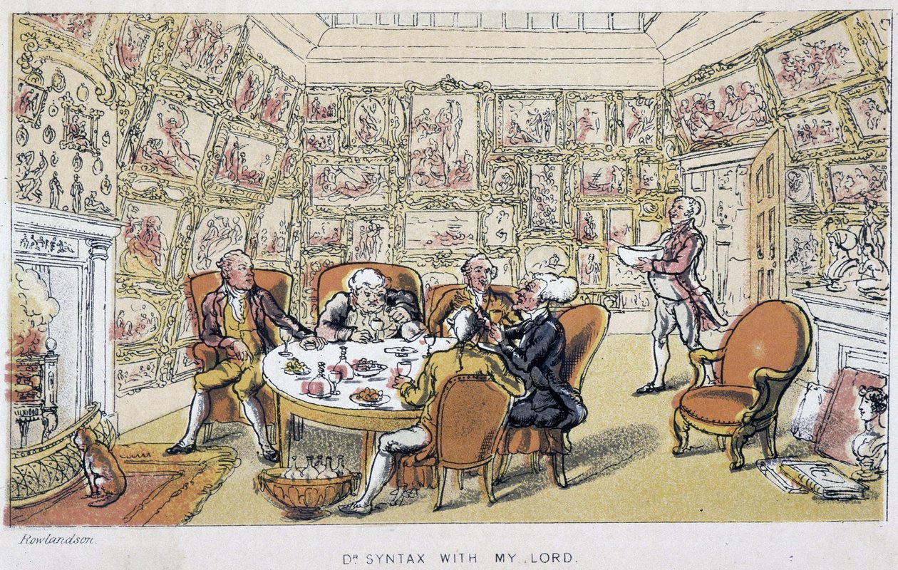 Dr. Syntax met mijnheer (bij de aristocraten) - in "Doctor Syntax