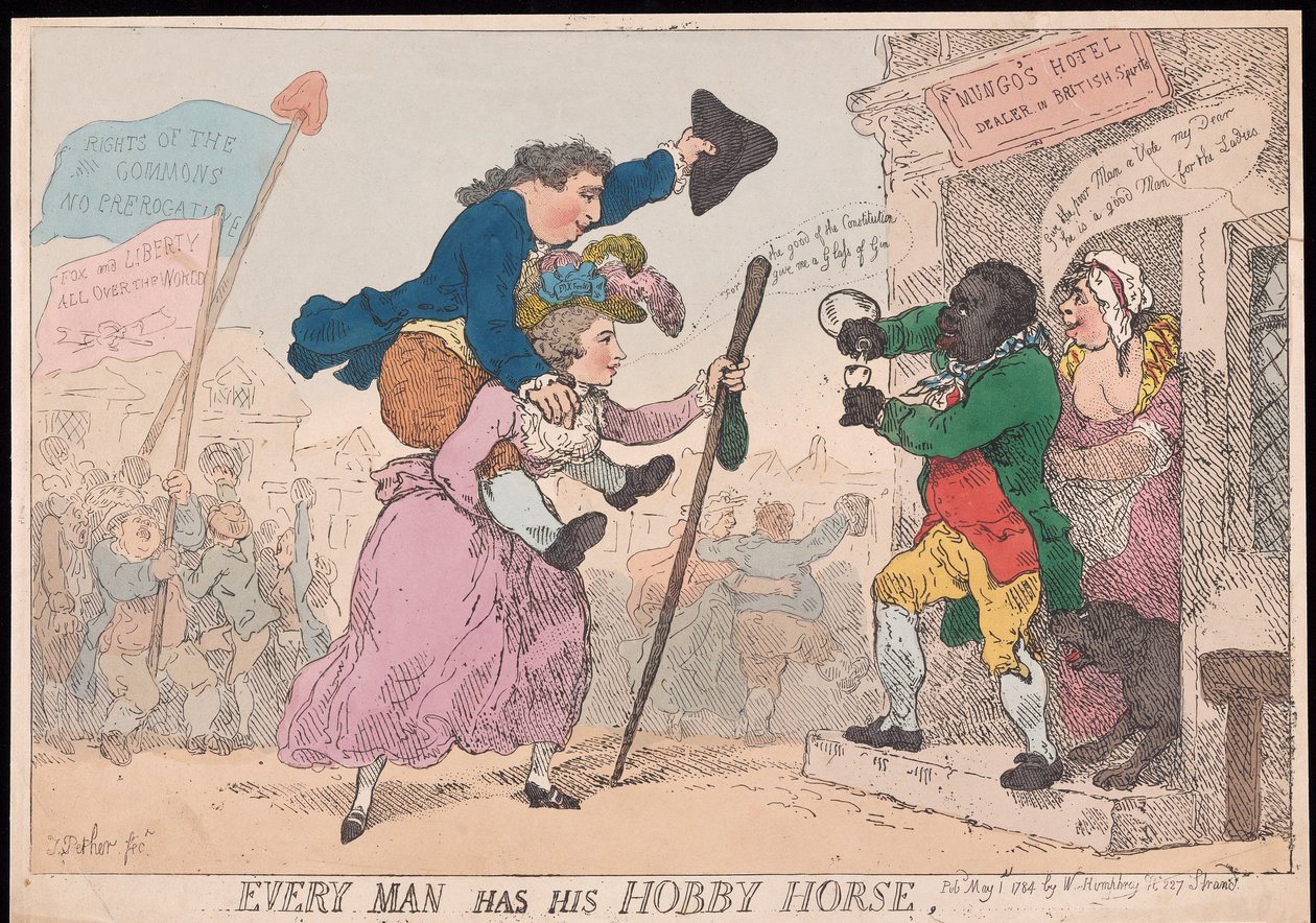 Iedere man heeft zijn hobby door Thomas Rowlandson