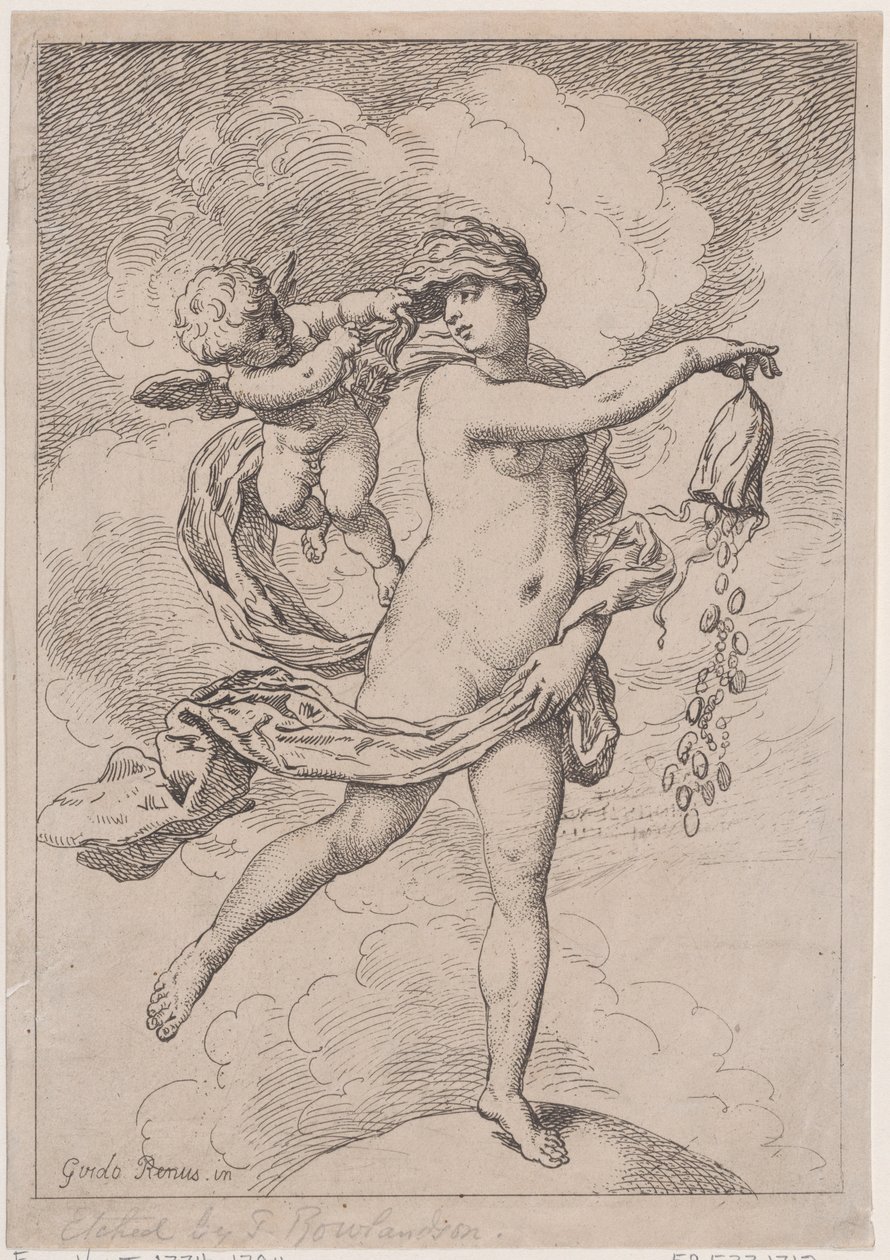 Fortuna met een Beurs, 1795-99 door Thomas Rowlandson
