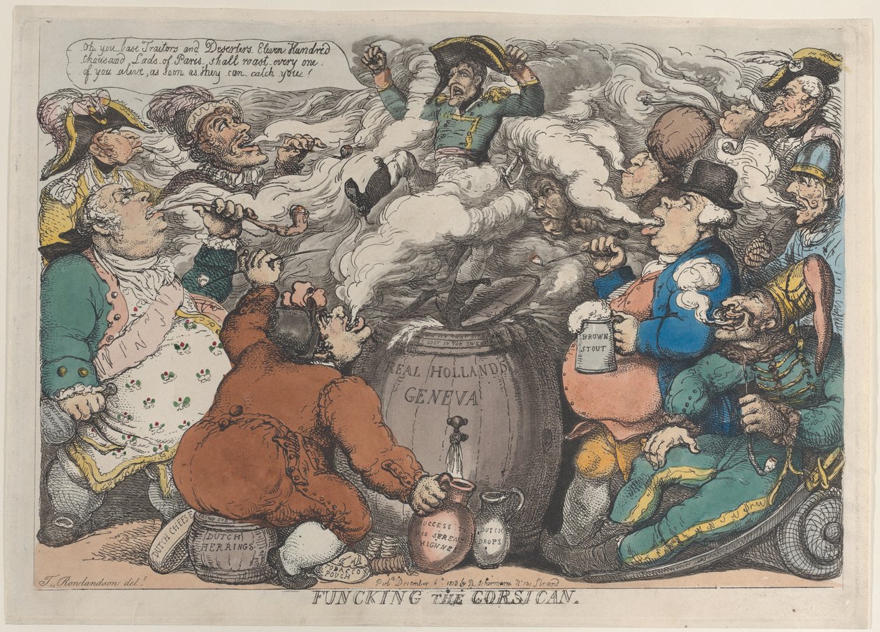 Funcking de Corsicaan door Thomas Rowlandson