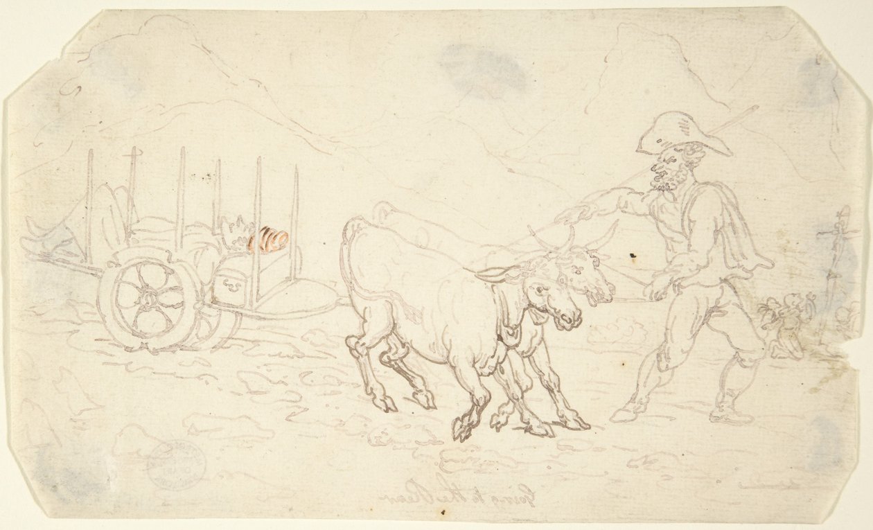 Ziek naar achteren gaan door Thomas Rowlandson