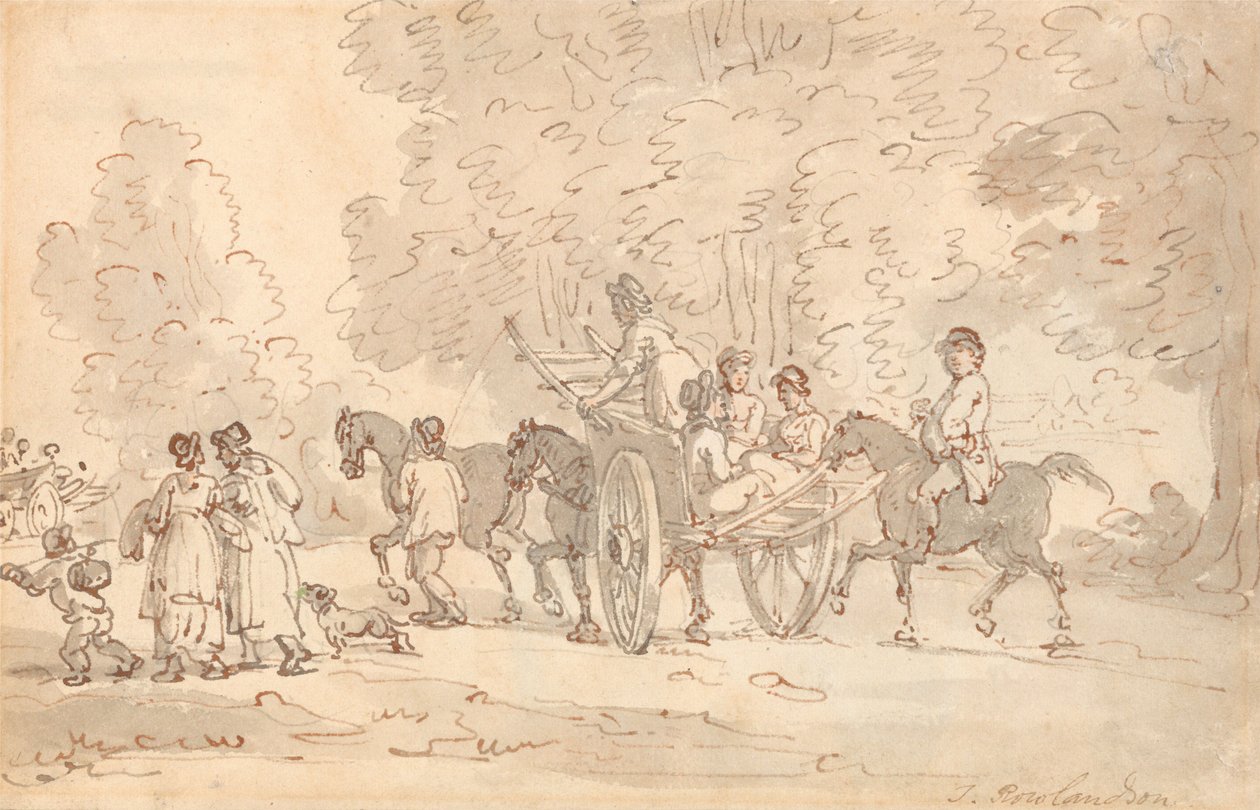 Naar de markt gaan door Thomas Rowlandson
